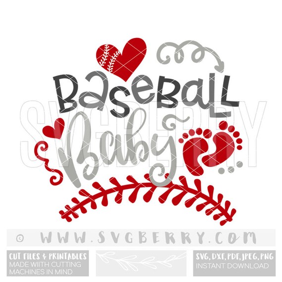 Download Baseball Baby SVG / baby shower Svg Baby announcement its a