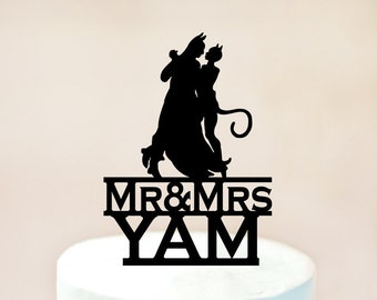 Batman Cake Topper,Batman Wedding Cake Topper,Batman and Catwoman Cake Topper,Batman and Catwoman Silhouette,Custom Cake Topper (1072)