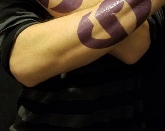 Guzma Team Skull Temporary Tattoos