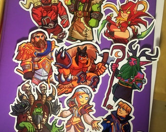 Hearthstone World of Warcraft sticker PACK