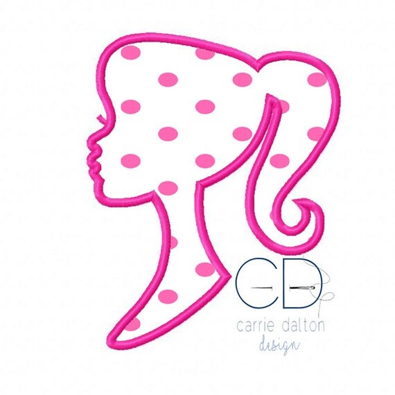 Barbie Applique Design Barbie Embroidery Design Princess