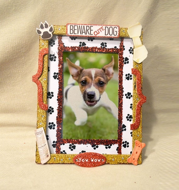 Dog Themed Picture Frame For Dog Lover Dog Birthday Party