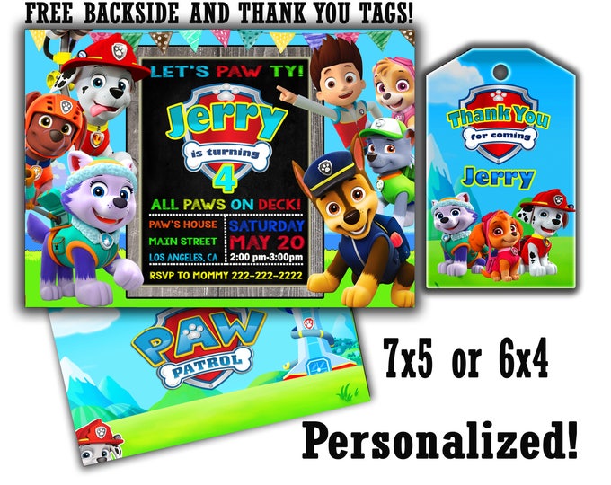 Paw Patrol invitation BIG SALE Special Offer Paw patrol invite Paw patrol invitations Paw patrol printable Paw patrol birthday Paw patrol