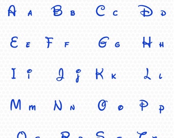 Disney Alphabet Svg, Disney Font Svg,Disney Monogram Svg - Eps, Dxf, Png-use with Cricut & Silhouette-Disney svg.