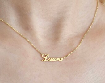 Dainty Gold Name Necklace - Personalized Necklace - Name Necklace - Custom Name Necklace - Name Jewelry - Necklace - Mother's Day Gift