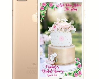 Floral Bridal Shower/Bachelorette Party Snapchat Filter