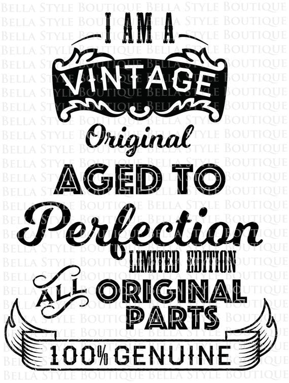 Download Vintage Original Aged to Perfection svg cut file