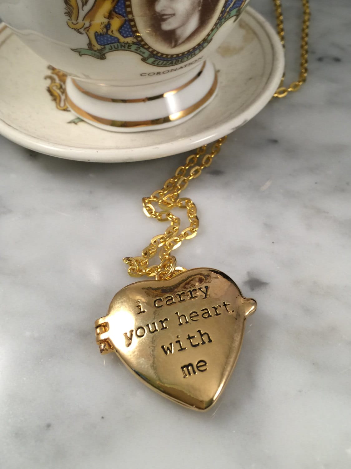i carry your heart with me necklace Sympathy Necklace ee