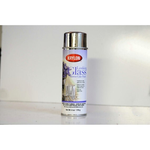 krylon looking glass paint projects 6 oz mirror finish spray paint to be used on glass, it is not a chrome paint for metal or about five coats of paint to get the finish i was looking for. krylon looking glass paint projects 6 oz mirror finish spray paint to be used on glass, it is not a chrome paint for metal or about five coats of paint to get the finish i was looking for.