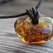 Butterscotch Baltic Amber Pendant Yellow Raw Stone Charm For Man Unisex Jewelry Rustic Gift for him Dad Father's Day