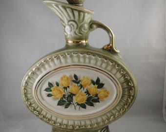 Yellow Roses Regal China Jim Beam Decanter 1969