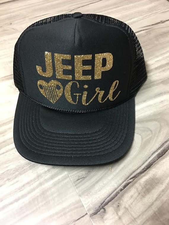 Jeep Girl Trucker Hat Mesh Womens Trucker Hat Glitter Camping