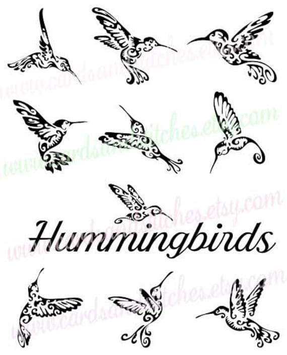 Download Hummingbirds SVG Fancy Hummingbirds Digital Cutting File
