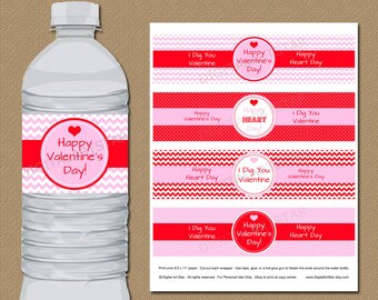 Wedding Water Bottle Labels DIY Bridal Shower Water Labels