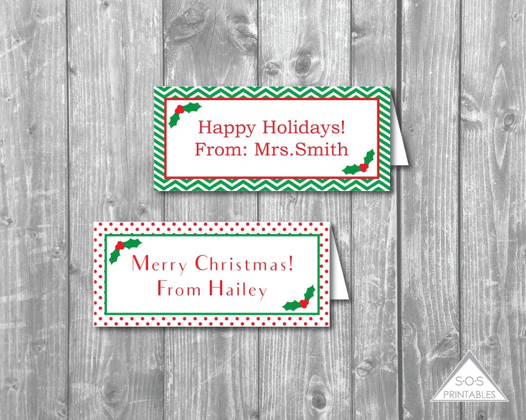 Printable Goodie Bag Toppers Christmas Printables by SOSPrintables