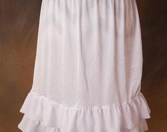 Double Layer Chiffon Dress/Skirt Extender, Slip Lengthener