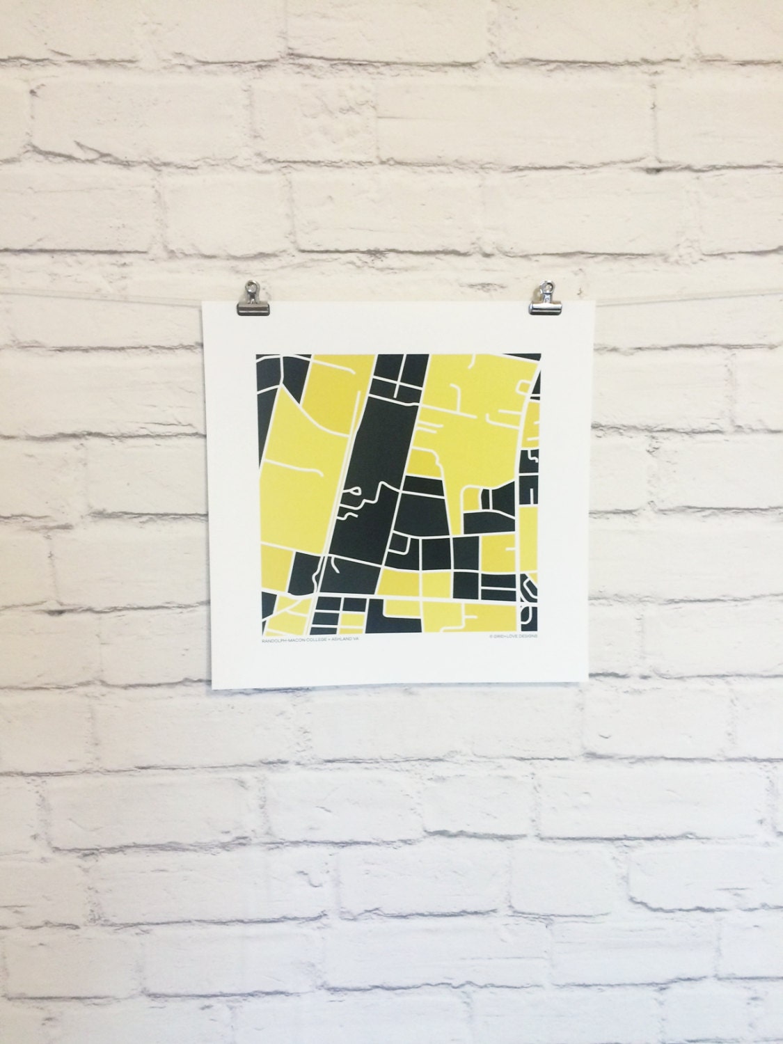 Randolph-Macon College Map Print