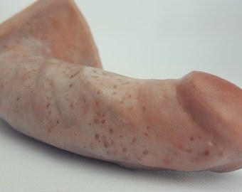 Freckles BJ #2025-Dildo-Hand Painted Silicone-Mature-Adult Sex Toy-Designed to Suck