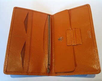 1960s Gentleman's Summer Dress Wallet. NOS. Gentlemans Accessories. Men's Bi-Fold Leather Wallet. Pigskin Wallet. Gifts For Men.