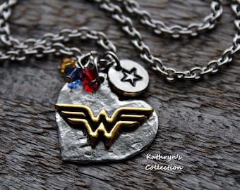 Wonder Woman Necklace, Super Mom, Super Hero