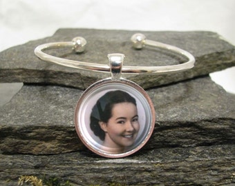 25mm Round Custom Photo Bracelet, Charm Bracelet, Personalized Bracelet