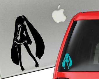 Hatsune Miku Anime Vocaloid Vinyl Decal for Laptop or Car