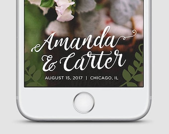 Whimsical Wedding Snapchat Filter, Wedding Snapchat Geofilter, Wedding Snapchat, Wedding Geofilter, Wedding Filter
