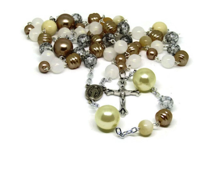 Multicolor Rosary - Gift for Mom - Baptism Gift - Prayer Rosary - Spiritual Jewelry,
