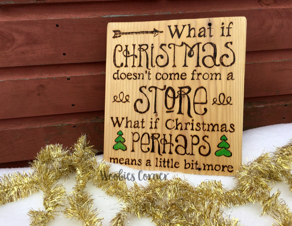 Christmas wood sign Christmas quotes Rustic Christmas decor