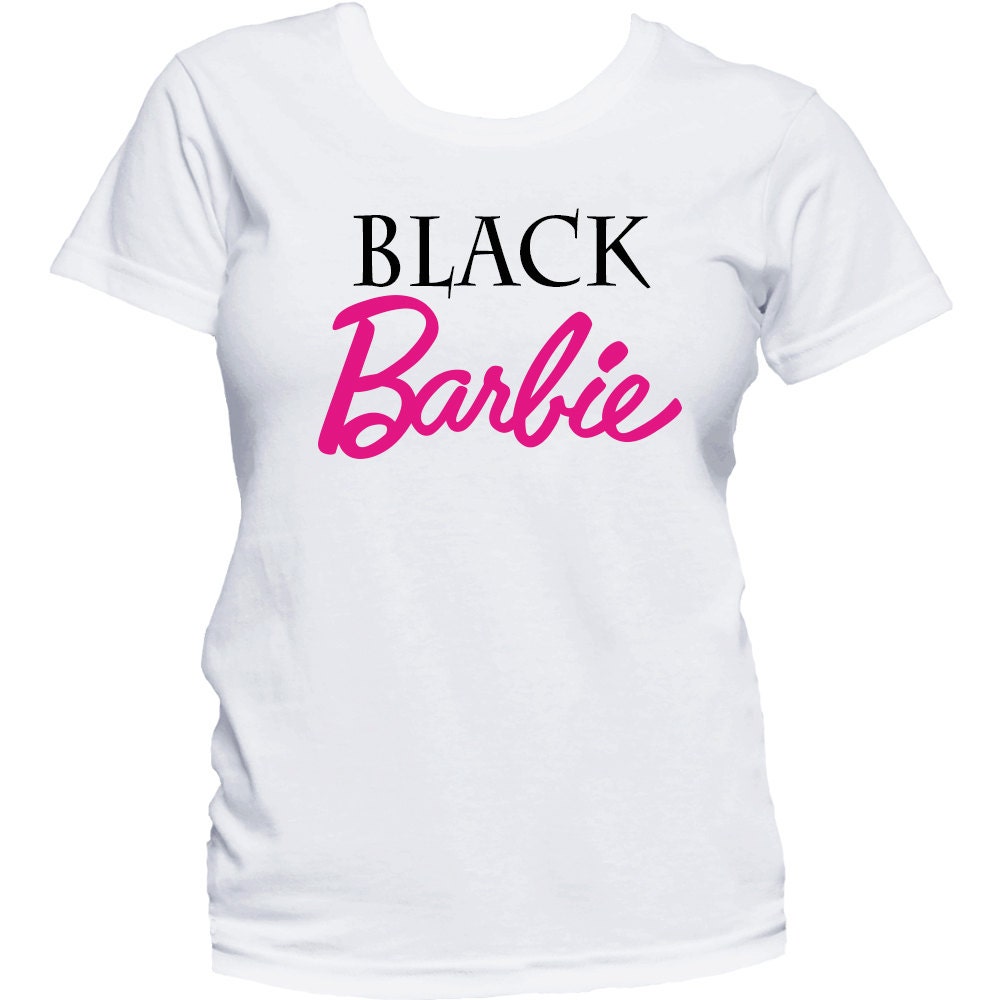 Black Barbie Shirt Shirt Chocolate Girls Rock T-Shirt Black