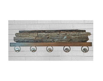 Entry Coat Rack, Organizer, & Shelf - Reclaimed Wood