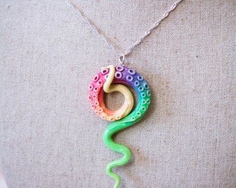 Fairy Rainbow Tentacle pendant