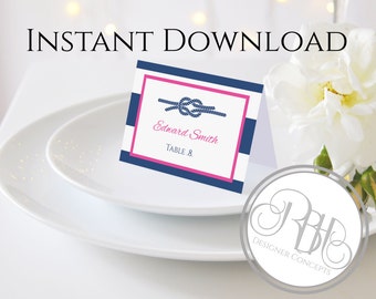 Nautical place cards Etsy