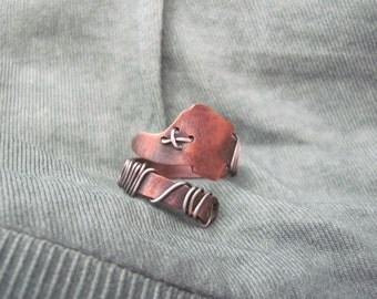 Copper Rings, Boots Rings, Rings For Mens, Mens Copper Ring, Rings Mens, Womens Rings, Jewelry Copper Rings, Hammered Ring, Rustic Ring