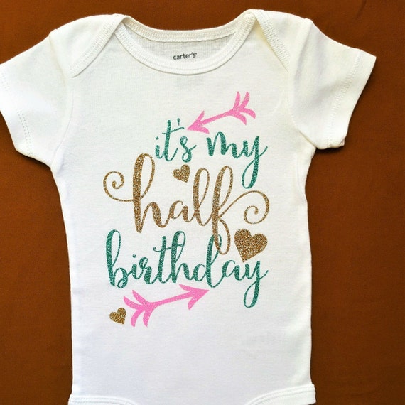 Download Half Birthday Outfit Girls 1/2 birthday bodysuit babys