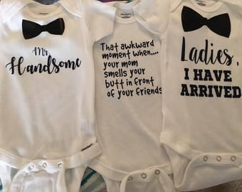 Baby Boy Onesies, Boy Onesies, Baby Boy Cute Onesies, Onesie Set Option, BUY more and SAVE