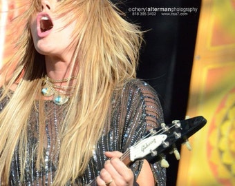 Music Photography prints fused on metal - Grace Potter