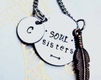 Soul Sister Necklace SET, Soul Sister Jewelry, Sister Necklace, Best Friend Jewelry, Best Friend Necklace, Best Friend Gift, Gifts for Her