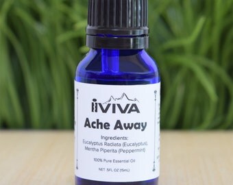 Ache Away Essential Oil Blend • Peppermint Oil • Eucalyptus Oil • Breathe In • Allergy Mask • Menthol Oil • Eucalyptus Mint • Energy Healing