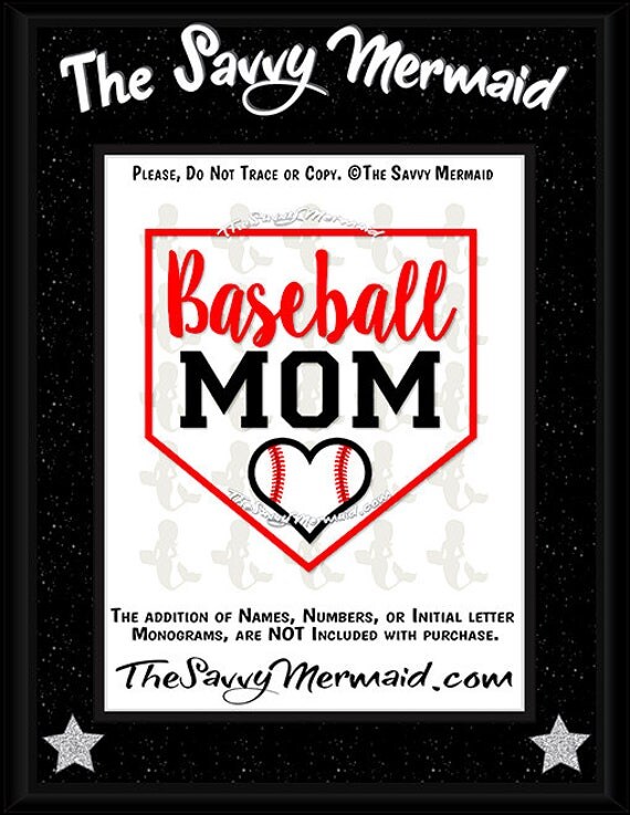 Download Baseball Mom SVG Vinyl Baseball Mom shirt svg Heart Svg