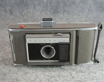 Vintage Polaroid Land Camera Model J66 In A Polaroid Case Untested