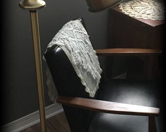 Brass Lighting Brass Floor Lamp with Brushed Brass Shade ReFabulousReVamped ReFabulous