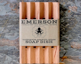 Cedar Soap Dish • Natural, Hand Cut, Fragrant Cedar Soap Dish