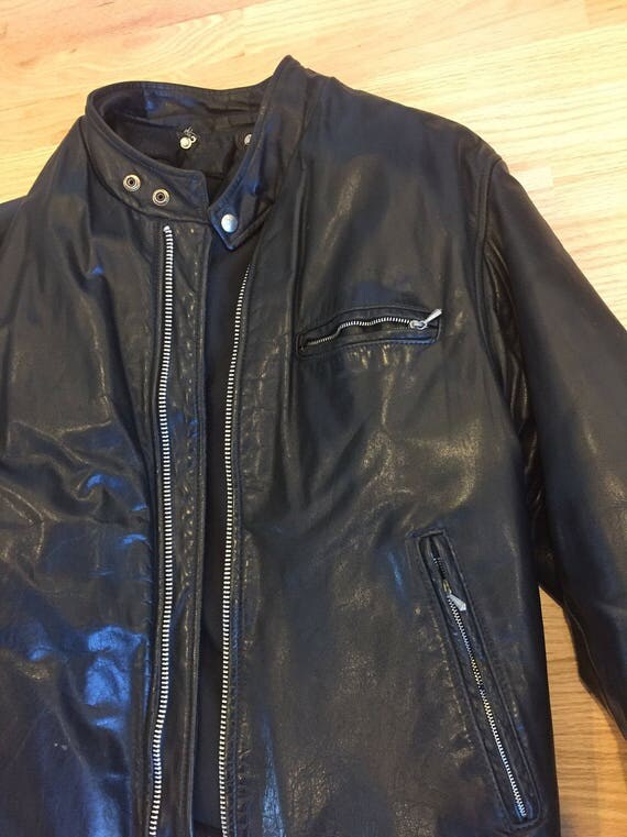 Incredible Black Soft Leather Moto Motorcycle Jacket Down Incredible Black Soft Leather Moto Motorcycle Jacket Down Winter Riding Gear Coat Mens L Fully Refurbished And Newly Insulated