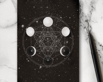 Moon Notebook - Journal - Exercise Book - Sketch Book - Stocking Filler - Gift