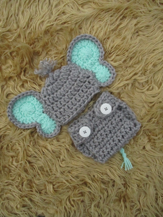 Crochet Elephant Costume Crochet Elephant Hat Diaper Cover