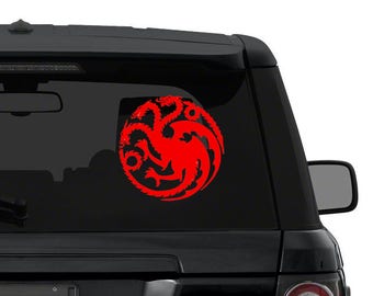 TARGARYEN Dragon Game of Thrones sigil Decal Sticker for car truck laptop CHOOSE color die cut vinyl