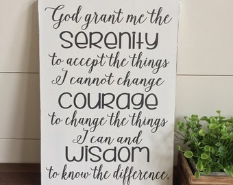 Serenity Prayer Wall Decor god grant me the serenity | etsy Serenity Prayer Wall Decor god grant me the serenity | etsy