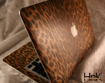 leopard print full skin animal/ MacBook decal/ Macbook vinyl decal/ macbook sticker/ macbook air decal/ macbook pro decal hnkmd123f