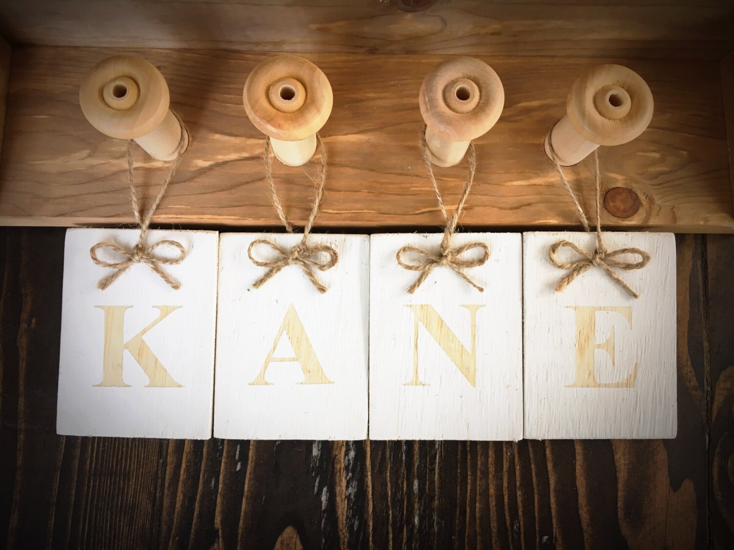Baby Name Hanging Letters Sign Wooden Letter Tiles Nz 20 11